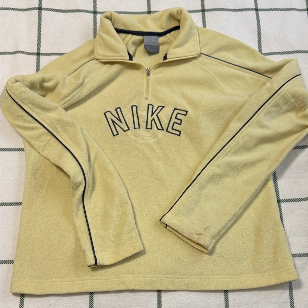 Nike Light Yellow Fleece Pullover